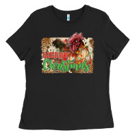 Black merry christmas Ladies Tee - JahusDesignShop