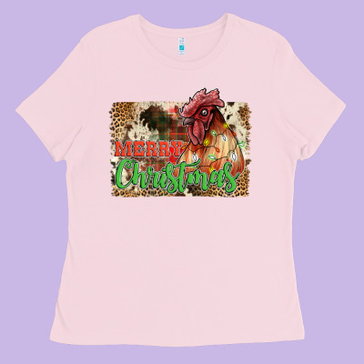 Merry Christmas Ladies Tee Designed By Jahusdesignshop