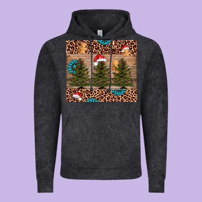 Christmas Trees Leopard Vintage Hoodie Designed By Adodesignshop