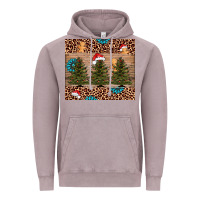 Vintage Zinc Christmas trees leopard Vintage Hoodie - AdoDesignShop