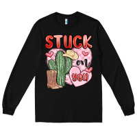 Black stuck on you Long Sleeve Tee - MaliasSmallBusiness