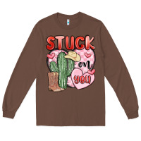 Chestnut stuck on you Long Sleeve Tee - MaliasSmallBusiness