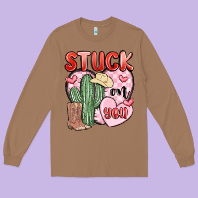 Stuck On You Long Sleeve Tee Designed By Maliassmallbusiness