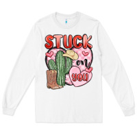 White stuck on you Long Sleeve Tee - MaliasSmallBusiness