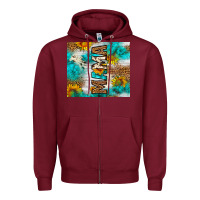 Burgundy mama leopard sunflower Zipper Hoodie - LillyAllenDesigns