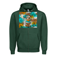 Sports Green mama leopard sunflower Zipper Hoodie - LillyAllenDesigns