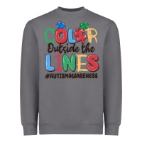 Storm color outside the lines autism awareness Heavyweight Sweatshirt - MaliasSmallBusiness