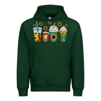 Forest Green yellowstone coffee cups Urban Hoodie - OliviaCreatesArt