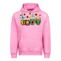 Fuchsia Pink yellowstone coffee cups Urban Hoodie - OliviaCreatesArt