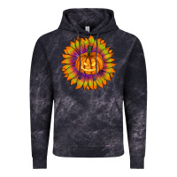 Cloud Black Halloween Sunflower Vintage Hoodie - RanaPortraitStore
