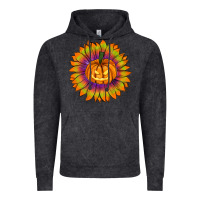 Vintage Black Halloween Sunflower Vintage Hoodie - RanaPortraitStore