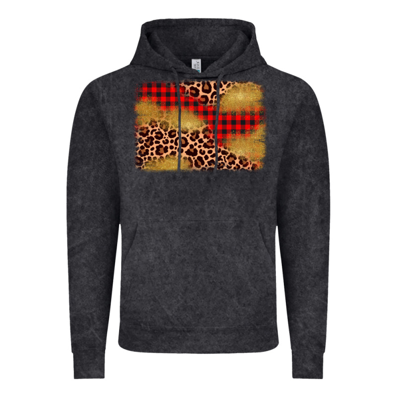 Christmas Leopard Glitter Background Vintage Hoodie by AdoDesignShop | Teevron