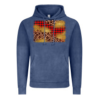 Vintage Denim christmas leopard glitter background Vintage Hoodie - AdoDesignShop