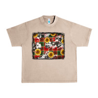 French Oak cowhide sunflowers candy canes Urban Heavy Tee - Jasminsmagicworld