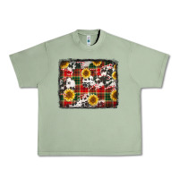 Oil Green cowhide sunflowers candy canes Urban Heavy Tee - Jasminsmagicworld