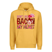 Mustard Don't go bacon my heart Valentine's Day Premium Hoodie - HowdyJamesFarm