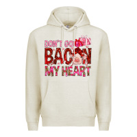 Oatmeal Heather Don't go bacon my heart Valentine's Day Premium Hoodie - HowdyJamesFarm