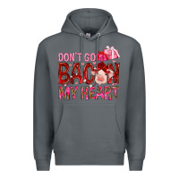 Rock Don't go bacon my heart Valentine's Day Premium Hoodie - HowdyJamesFarm