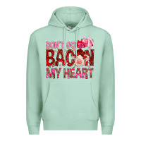 Seafoam Don't go bacon my heart Valentine's Day Premium Hoodie - HowdyJamesFarm