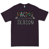 Plum Racing Is My Favorite Season Premium Tee - CowhideDigitalArt