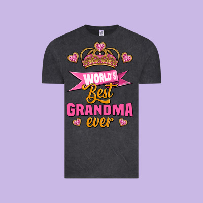 World's Best Grandma Ever Vintage Tee Designed By Jasminsmagicworld