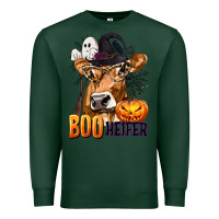 Sports Green Boo Heifer Cow with Halloween Premium Sweatshirt - texasbilliewilder