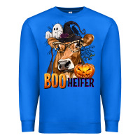 True Royal Boo Heifer Cow with Halloween Premium Sweatshirt - texasbilliewilder