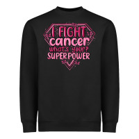 Black i fight cancer whats your super power Heavyweight Sweatshirt - MaliasSmallBusiness