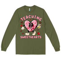 Army Green teaching sweethearts Long Sleeve Tee - MaliasSmallBusiness