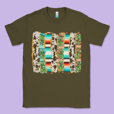 Western Brushstroke Classic Tee Designed By Adodesignshop