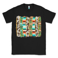 Black western brushstroke Classic Tee - AdoDesignShop