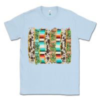 Dusty Blue western brushstroke Classic Tee - AdoDesignShop