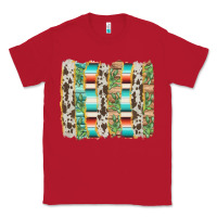 Red western brushstroke Classic Tee - AdoDesignShop