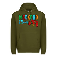 Army Green weekend plans Premium Hoodie - JahusDesignShop