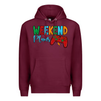 Burgundy weekend plans Premium Hoodie - JahusDesignShop