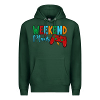 Sports Green weekend plans Premium Hoodie - JahusDesignShop