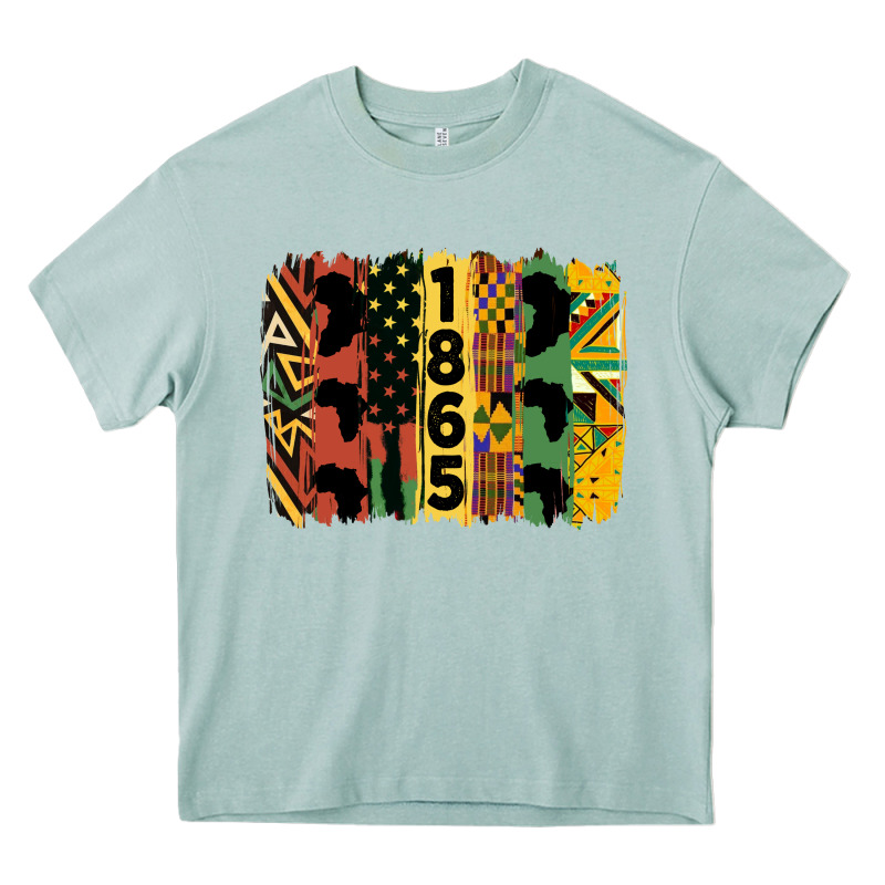 Juneteenth Brush Stroke 2 Heavy Core Tee by HRA Design Shop | Teevron