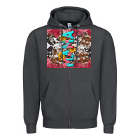 Smoke mama cowhide  sunflowers Zipper Hoodie - LillyAllenDesigns