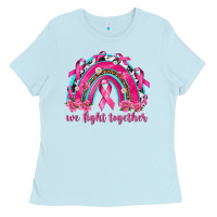 Baby Blue We Fight Together Rainbow Ladies Tee - texasbilliewilder