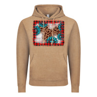 Vintage Coffee Christmas gemstone leopard background Vintage Hoodie - AdoDesignShop