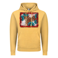 Vintage Mustard Christmas gemstone leopard background Vintage Hoodie - AdoDesignShop