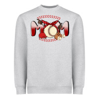 Heather Grey baseball mom Heavyweight Sweatshirt - MaliasSmallBusiness