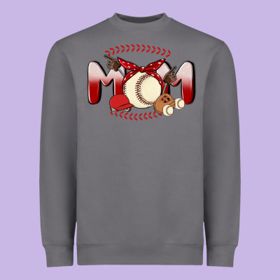 Baseball Mom Heavyweight Sweatshirt Designed By Maliassmallbusiness