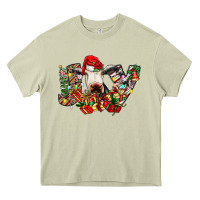 Christmas Joy Cow Heavy Core Tee | Teevron