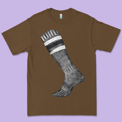 Black Sock Fa Element Premium Tee Designed By Fadigitalartstudio