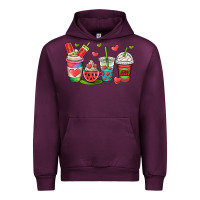 Mauve Wine watermelon summer coffee cups Urban Hoodie - OliviaCreatesArt