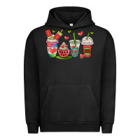 Pigment Black watermelon summer coffee cups Urban Hoodie - OliviaCreatesArt