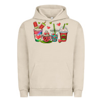 Pigment French Oak watermelon summer coffee cups Urban Hoodie - OliviaCreatesArt