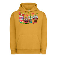 Pigment Peanut Butter watermelon summer coffee cups Urban Hoodie - OliviaCreatesArt