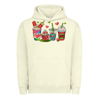 Pigment Pistachio watermelon summer coffee cups Urban Hoodie - OliviaCreatesArt
